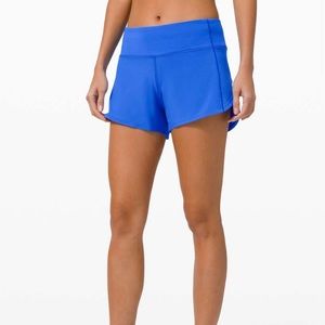 Lululemon Speed Up Shorts 4’ Wild Bluebell Size 4